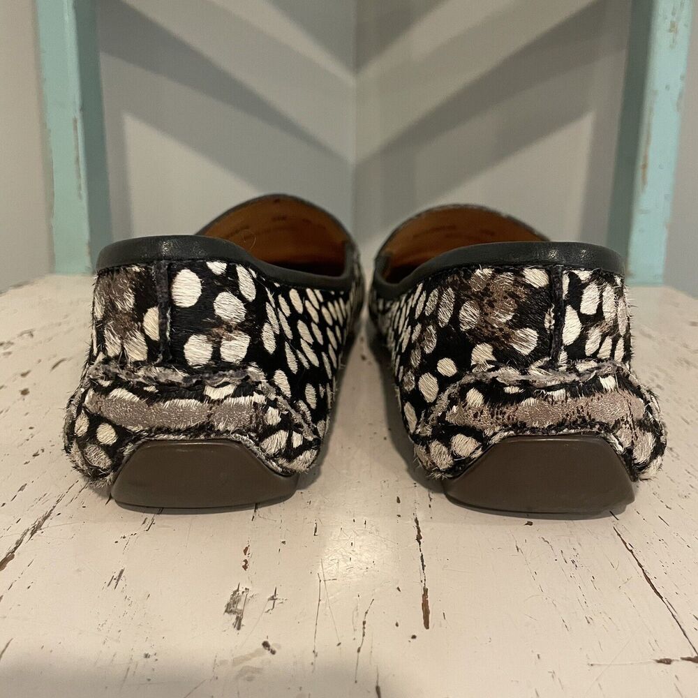 PATRICIA GREEN JILLIAN DRIVING MOCCASIN WOMENS SIZE 10M Hair Calf Cow READ DESC - Picture 4 of 11